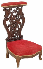 FRENCH CARVED &AMP; UPHOLSTERE
