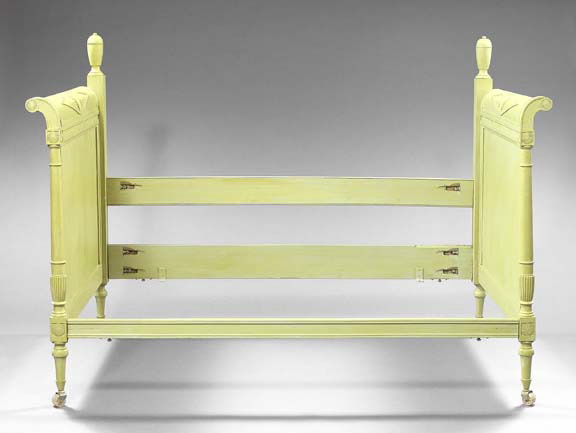 French Carved and Green-Painted