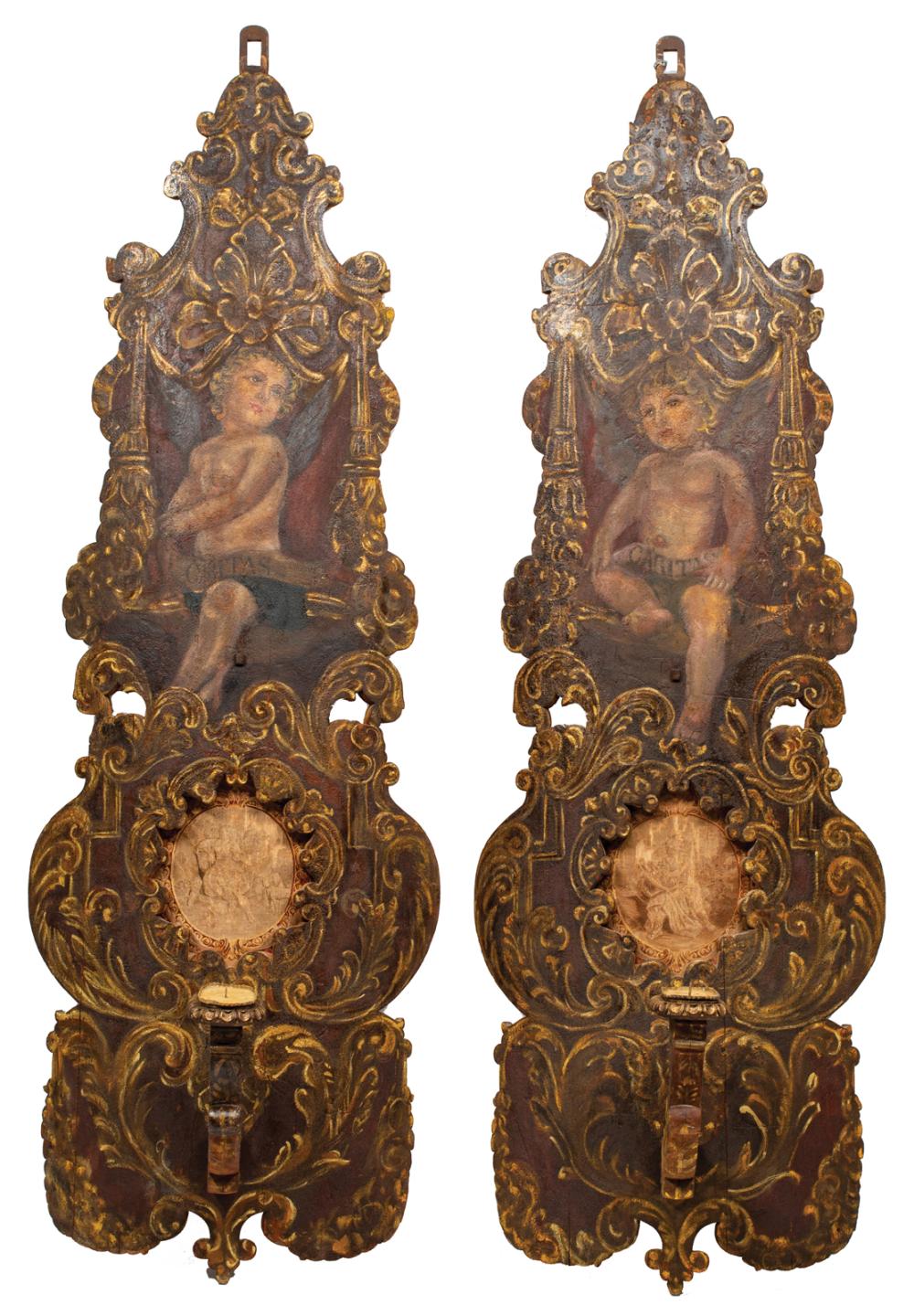 FRENCH CARVED AND POLYCHROMED