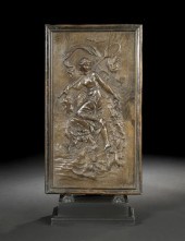 French Carved Beechwood Plaque