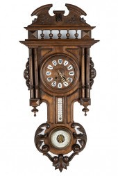 FRENCH CARVED CLOCK BAROMETERC
