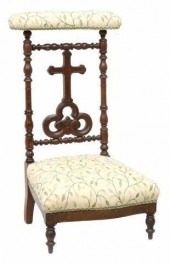 FRENCH CARVED CROSS SPLAT PRIE