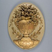 FRENCH CARVED FRUITWOOD PLAQUE