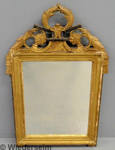 French carved gilt mirror 19th c.