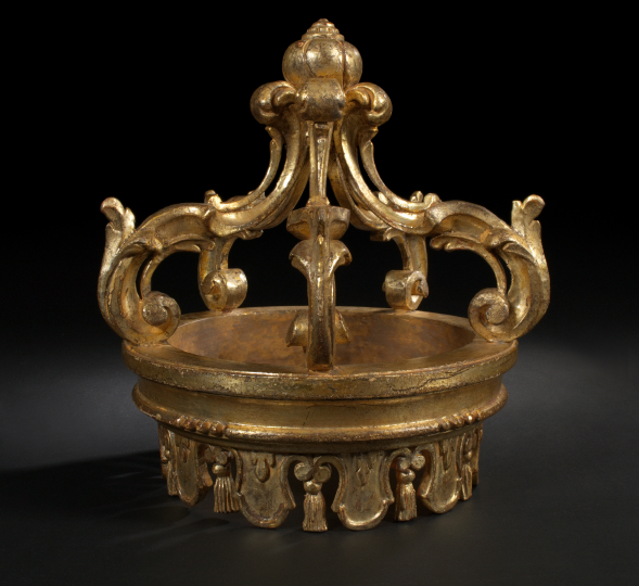 French Carved Giltwood Coronet-Form