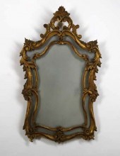 French Carved Giltwood Looking