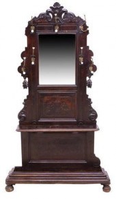 FRENCH CARVED & INSCISED MIRRO