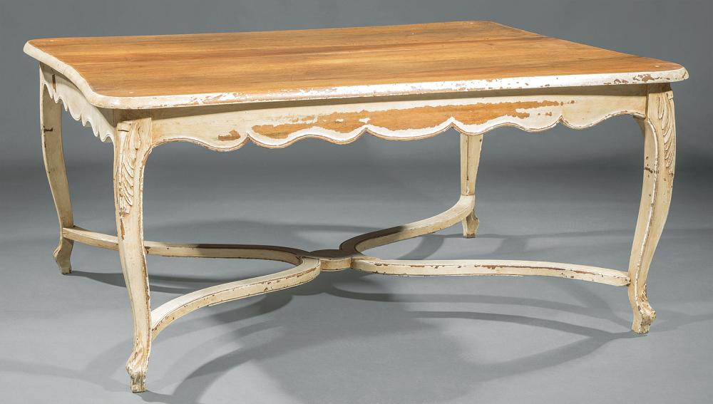 FRENCH CARVED MAHOGANY CREME