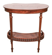 FRENCH CARVED MARQUETRY KIDNEY