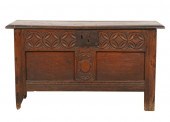 FRENCH CARVED OAK BLANKET CHES