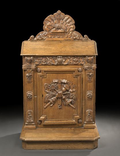 French Carved Oak Prie-Dieu, 