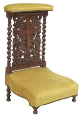 FRENCH CARVED OAK PRIE-DIEU PR