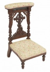 FRENCH CARVED OAK PRIE-DIEU PR
