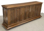 FRENCH CARVED OAK STORAGE CHES