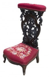 FRENCH CARVED ROSEWOOD PRIE-DI