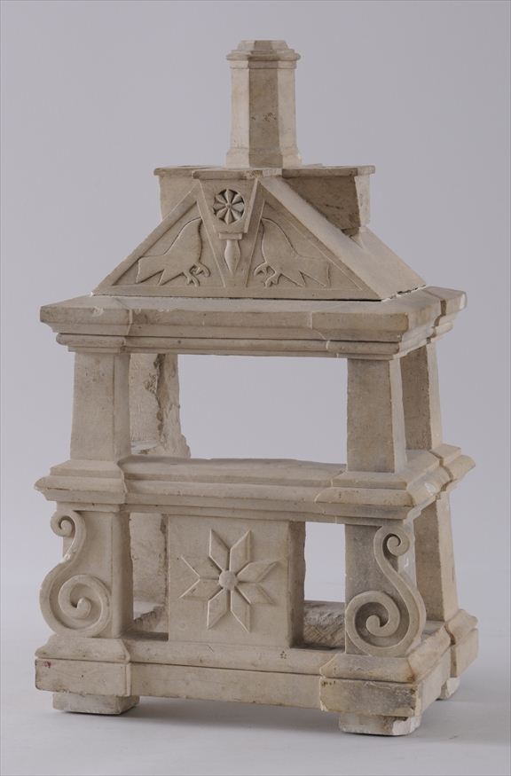 FRENCH CARVED SANDSTONE MODEL OF