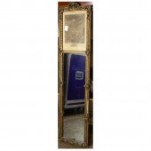 FRENCH CARVED TRUMEAU MIRROR F