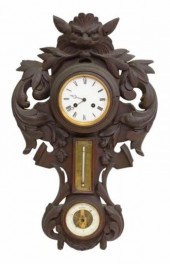 FRENCH CARVED WALL CLOCK, THER