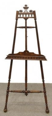 FRENCH CARVED WALNUT ADJUSTABL