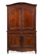 FRENCH CARVED WALNUT BUFFET A