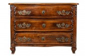 FRENCH CARVED WALNUT COMMODEwi