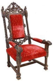 FRENCH CARVED WALNUT ECCLESIAS