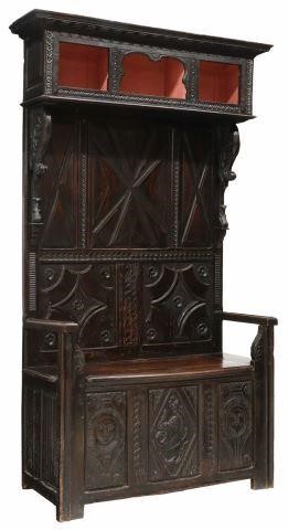 FRENCH CARVED WALNUT HALL