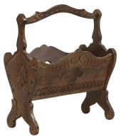 FRENCH CARVED WALNUT MAGAZINE
