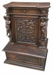 FRENCH CARVED WALNUT PUTTI PRI