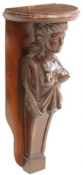 FRENCH CARYATID CORBEL ARCHITE