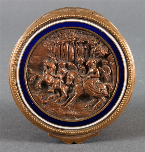 French cast brass dresser box