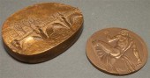 French cast bronze relief deco