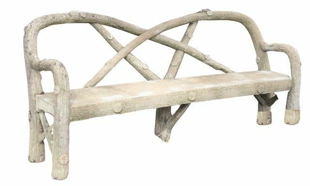 FRENCH CAST CONCRETE FAUX BOIS