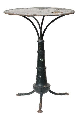 FRENCH CAST IRON BISTRO PEDESTAL