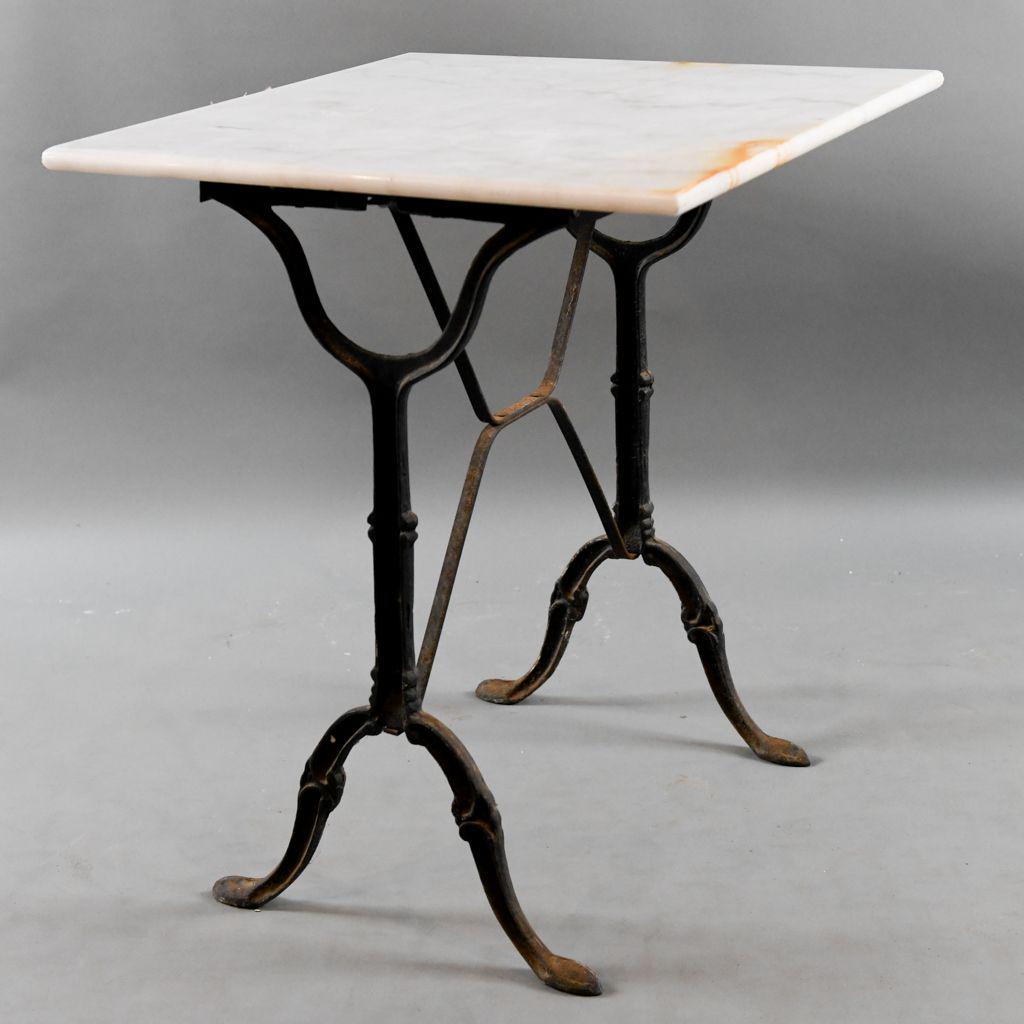 FRENCH CAST IRON BISTRO TABLE