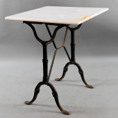 FRENCH CAST IRON BISTRO TABLE