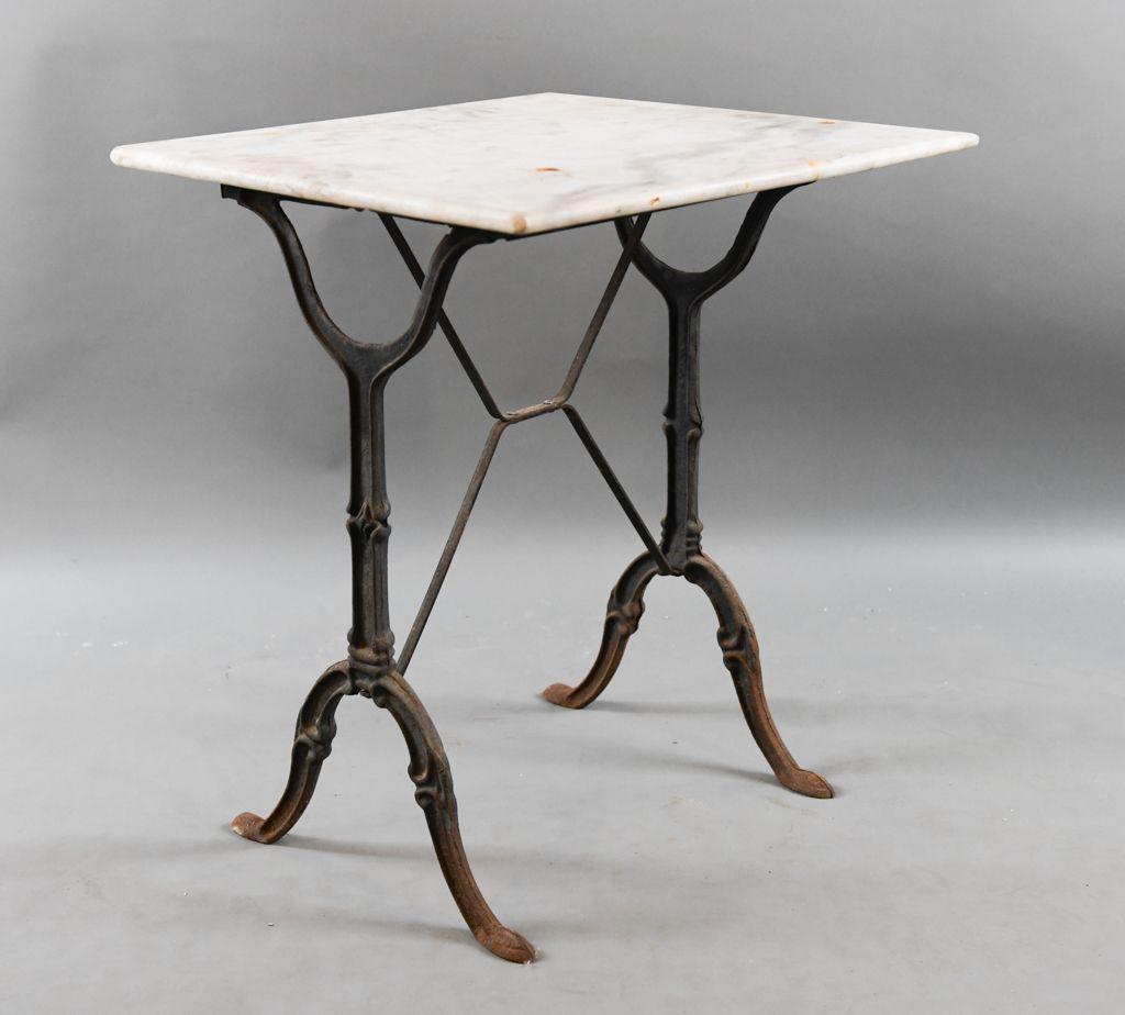 FRENCH CAST IRON BISTRO TABLE