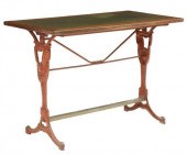 FRENCH CAST IRON BISTRO TABLE,