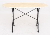 FRENCH CAST-IRON CAFE TABLE, 2