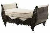 FRENCH CAST IRON DAYBED WITH C