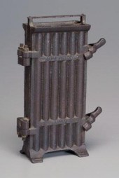 French cast iron double candle