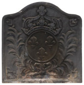 FRENCH CAST IRON FIREBACK PANE
