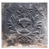 FRENCH CAST IRON FIREBACK PANE