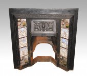FRENCH CAST IRON FIREPLACE INS