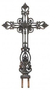 FRENCH CAST IRON FLEUR DE LIS
