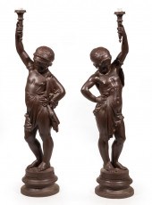 FRENCH CAST IRON GARDEN STATUE