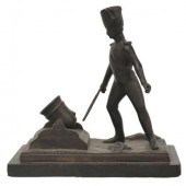 FRENCH CAST IRON HUSSAR SOLDIE