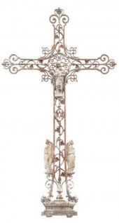 FRENCH CAST IRON MADONNA & CHI