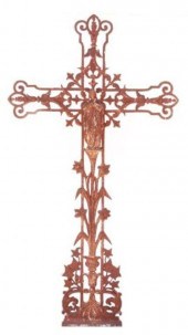 FRENCH CAST IRON VIRGIN MARY C
