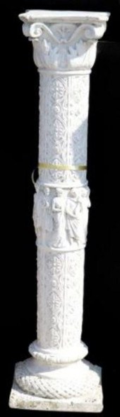 FRENCH CAST STONE FIGURAL CORI